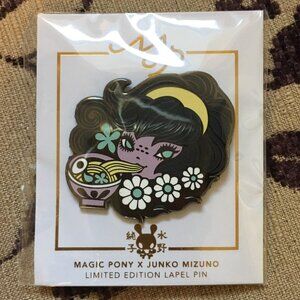 NWT Junko Mizuno Ramen Noodles Lapel Pin Limited Edition Enamel Art Japan